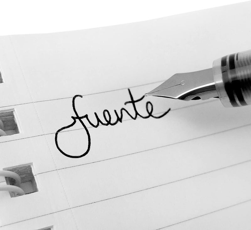 Zebra Technologies Zebra Fuente Pen - Disposable Fountain Pens - Pack of 7 - Black, Red, Pink, Violet, Blue, Light Blue & Green - In Zebra Cardboard Gift Box - Image 3